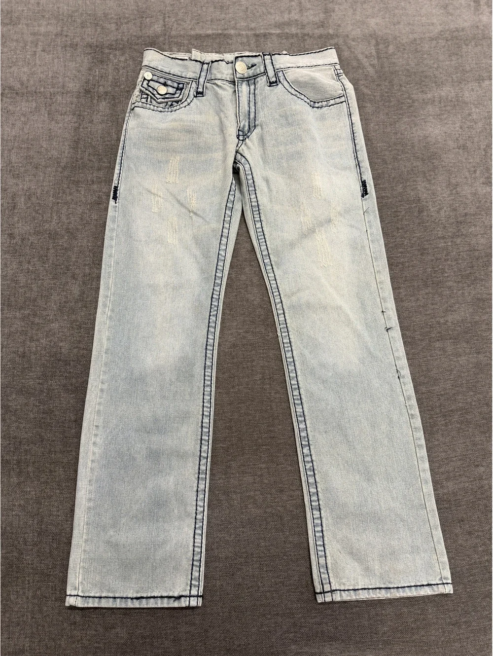 True Religion Light Wash Denim Jeans Size 32 Made in USA
